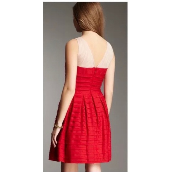 BCBG Maxazria Marina Rio Red Cocktail Dress SZ XS - Picture 4 of 9
